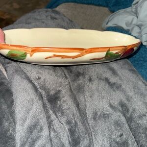 Franciscan Apple Pottery Narrow Oval serving dish / vegetable bowl